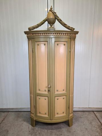 Hoekkast, Kast, Louis XVI, Louis Seize, MET HERKOMST!! beschikbaar voor biedingen