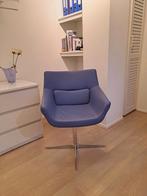 2 (!) Bert Plantagie draaifauteuils - Lila Leder ZGAN, Huis en Inrichting, Stoelen, Ophalen, Twee, Overige kleuren, Leer