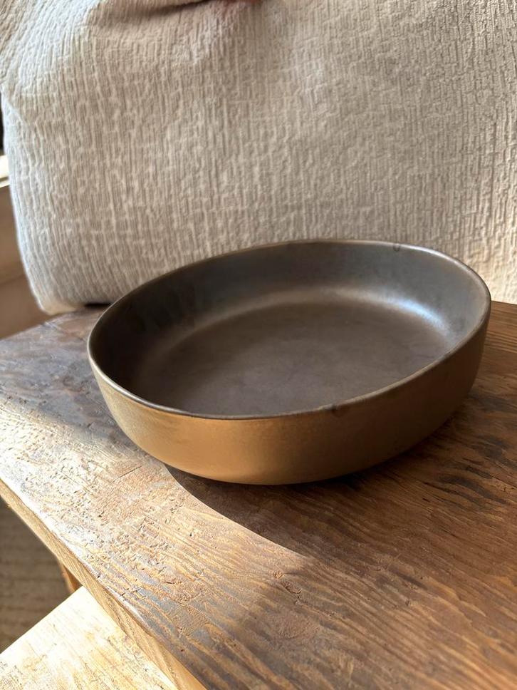 12 Diepe Borden P&S Salt & Pepper Black/Gold, Huis en Inrichting, Keuken | Servies, Zo goed als nieuw, Ophalen