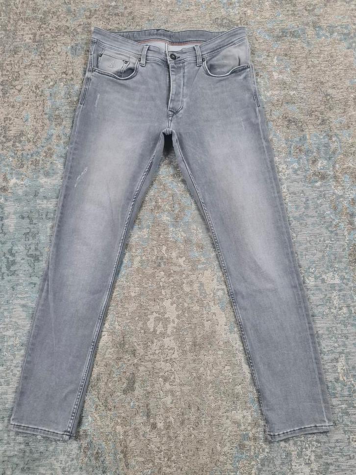 Hallinger HARPER W33 L32 Slim STRETCH Bronno3332 Grijs, Kleding | Heren, Spijkerbroeken en Jeans, Zo goed als nieuw, W33 - W34 (confectie 48/50)