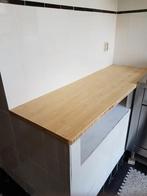 Werkblad barblad tafel keukendeurtje van o.a. bamboe op maat, Zwart, Nieuw, Ophalen of Verzenden, 200 cm of meer