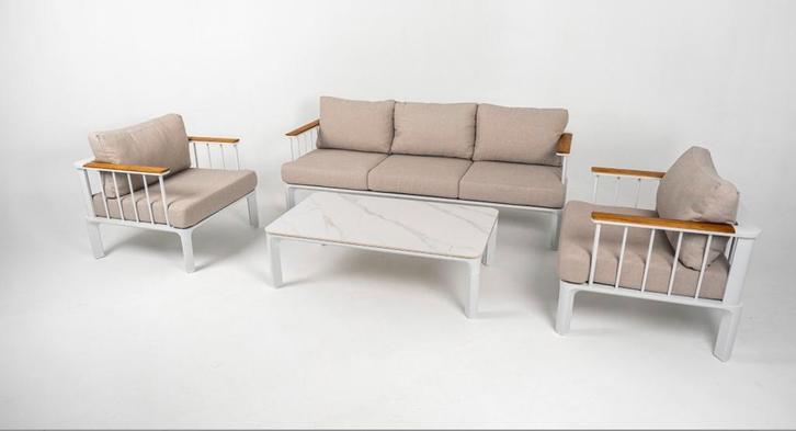 Tahiti loungebank buitenbank buitenzithoek bankje lounge, Tuin en Terras, Tuinsets en Loungesets, Zo goed als nieuw, Aluminium