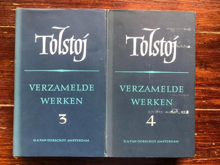Tolstoj Verzamelde werken 3 en 4 1966 Oorlog en Vrede, Boeken, Literatuur, Zo goed als nieuw, Europa overig, Ophalen of Verzenden
