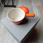 Le creuset fonduepan/sauspan., Huis en Inrichting, Keuken | Potten en Pannen, Ophalen of Verzenden, Gietijzer, Koekenpan of Braadpan