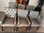 Champagne gecapitonneerde stoelen - Zo goed als nieuw!, Ophalen