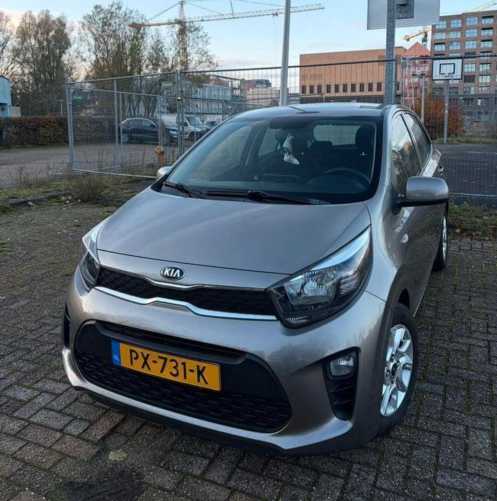 Kia Picanto 1.0 Cvvt Comfort+ 2017 Grijs [1e eig, dealerond], Auto's, Kia, Particulier, Picanto, ABS, Achteruitrijcamera, Airbags