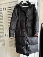 10days zwarte lange gewatteerde jas met bruine teddy voering, Maat 38/40 (M), Zwart, 10days, Ophalen of Verzenden