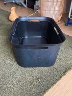 Zwarte Wasmand plastic, Huis en Inrichting, Ophalen, Kunststof, Zo goed als nieuw, Minder dan 50 cm