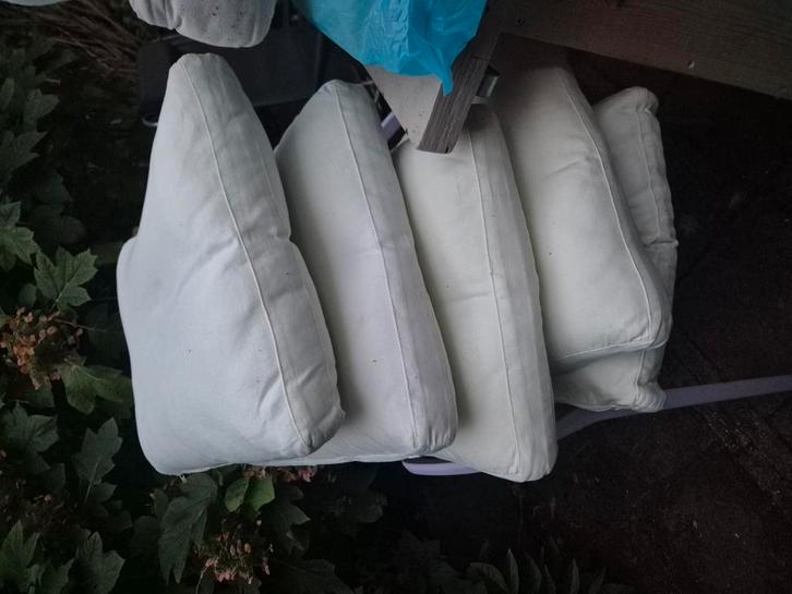 Kussens buiten pallet tuinbank loungebank, Tuin en Terras, Tuinsets en Loungesets, Gebruikt, Loungeset, Bank, Ophalen