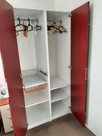 2 IKEA Linnenkasten met Bordeaux Rode Deuren, Huis en Inrichting, Kasten | Kledingkasten, Ophalen