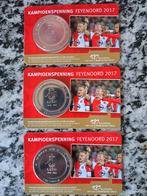 3 X Kampioenspenning FEYENOORD 2017 Coincard., Ophalen of Verzenden, Nederland, Munten
