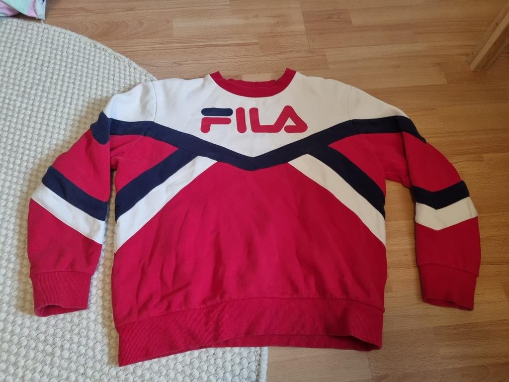 Fila sweater maat S dames klassiek katoen boxy, Kleding | Dames, Truien en Vesten, Zo goed als nieuw, Maat 36 (S), Rood, Ophalen of Verzenden