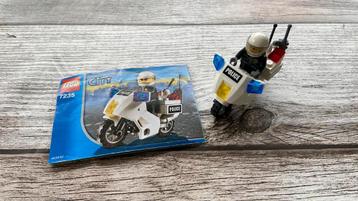 Lego - City - 7235 - politiemotor -compleet 