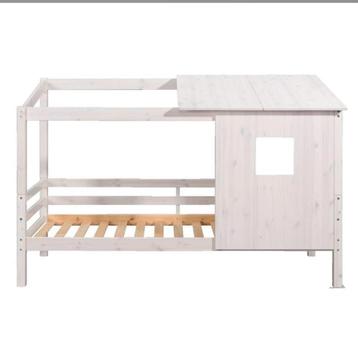 Bed Ties (met dak en zijwand) - Whitewash (Leen bakker) beschikbaar voor biedingen