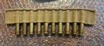 Vickers mg stukje band met hulzen, Verzamelen, Militaria | Algemeen, Ophalen of Verzenden, Landmacht, Engeland, Hulzen of Bodemvondsten