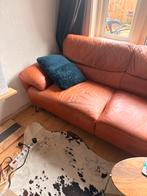 Bruin leren bank, Ophalen, Gebruikt, 150 tot 200 cm, Tweepersoons