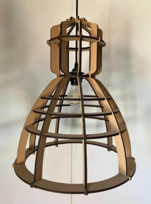 Industrielamp No. 19XL van Olaf Weller, Huis en Inrichting, Lampen | Hanglampen, Zo goed als nieuw, 50 tot 75 cm, Overige materialen