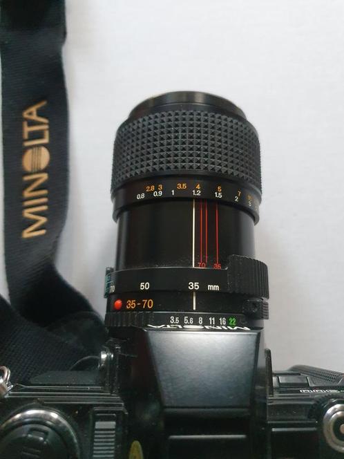 Minolta Spiegelreflex Camera met 35-70mm Lens, Audio, Tv en Foto, Fotocamera's Analoog, Gebruikt, Spiegelreflex, Minolta, Ophalen of Verzenden
