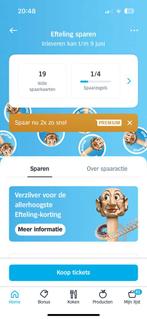 Efteling spaarkaarten Alber Heijn, Kortingsbon, Pretpark