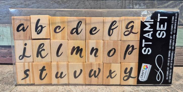 Houten letter stempels - NIEUW, Hobby en Vrije tijd, Stempelen, Nieuw, Houten stempel, Ophalen of Verzenden