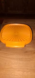 Oranje trommel tupperware, Huis en Inrichting, Keuken | Tupperware, Ophalen of Verzenden, Zo goed als nieuw, Oranje, Schaal