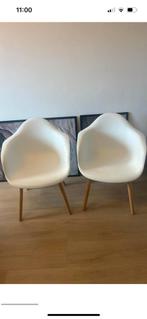 Witte kuipstoeltjes Kave Home, Huis en Inrichting, Ophalen, Zo goed als nieuw, Wit