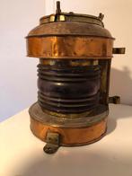 Koperen scheepslamp, Verzamelen, Ophalen of Verzenden, Gebruikt, Motorboot, Overige typen