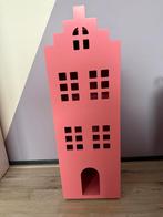 Houten Grachtenpand Poppenhuis - 75cm hoog, Ophalen, Zo goed als nieuw, Poppenhuis