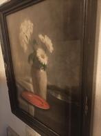 Margrieten in vaas stilleven Schilderij gesigneerd, Antiek en Kunst, Ophalen