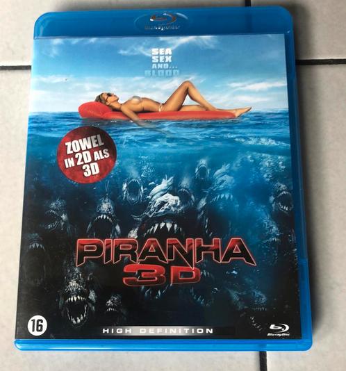 Piranha 3D blu-ray dvd, Cd's en Dvd's, Blu-ray, Zo goed als nieuw, Horror, 3D, Boxset, Ophalen