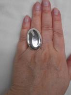 Zilveren royale modernist ring Monet maat 18 nr.1095, 18 tot 19, Verzenden, Zo goed als nieuw, Dame