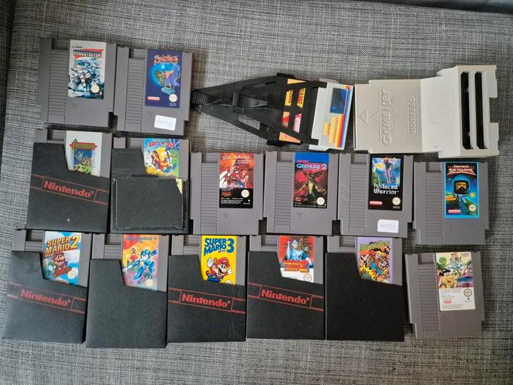 NES verzameling (Castlevania, Megaman 4, Blue Warrior etc.), Spelcomputers en Games, Games | Nintendo NES, Gebruikt, Avontuur en Actie