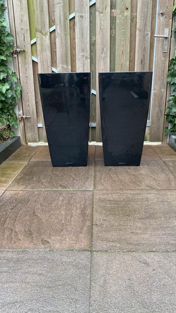 Lechuza Plantenbakken met uitneembare binnenbak, Tuin en Terras, Bloempotten, Zo goed als nieuw, Kunststof, Ophalen