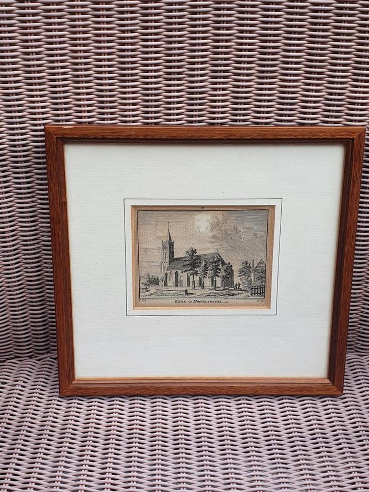 koper gravure kerk Hoogkarspel Hendrik Spilman (1721-1784), Antiek en Kunst, Kunst | Etsen en Gravures, Ophalen