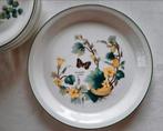Florabunda Wedgwood England schaal borden sauskom melkkan, Ophalen of Verzenden