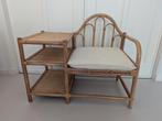 Vintage Rotan Belstoel met Tafel, Ophalen