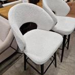 Barstoel Savoy Bouclé Wit 82 cm van Richmond, Huis en Inrichting, Barkrukken, Ophalen, ., 60 tot 90 cm, Nieuw