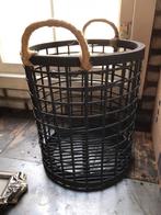 Mand zwart, Huis en Inrichting, Woonaccessoires | Schalen en Manden, Ophalen of Verzenden, Zo goed als nieuw