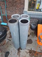 4m Dubbelwandige kachelpijp gegalvaniseerd Diameter 150, Ophalen, Gebruikt, Houtkachel, Inbouw