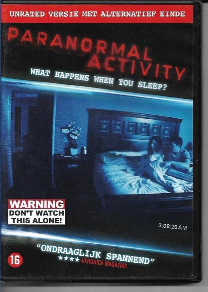 Paranormal Activity, Cd's en Dvd's, Dvd's | Horror, Zo goed als nieuw, Spoken en Geesten, Vanaf 16 jaar, Verzenden