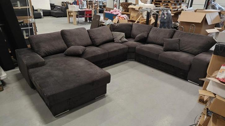 Stoffen bankstel - Opknapper!, Huis en Inrichting, Banken | Bankstellen, Gebruikt, Ophalen