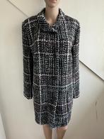 Barbara Lebek winterjas mantel maat 46 zwart wit rood, Kleding | Dames, Jassen | Winter, Zwart, Maat 46/48 (XL) of groter, Ophalen of Verzenden