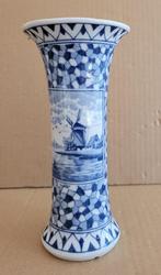 Kleine delftsblauwe vaas met molen, Ophalen of Verzenden