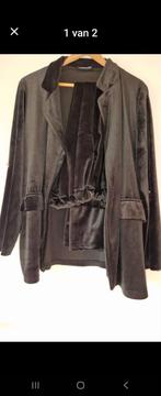 Velours pak, Ophalen of Verzenden, Zo goed als nieuw, Maat 46/48 (XL) of groter, Zwart