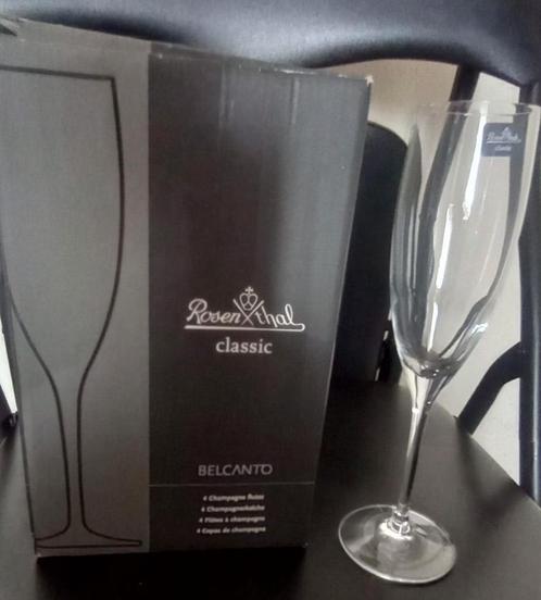 Champagne glazen - Rosenthal Classic Belcanto - Kristalglas, Verzamelen, Glas en Borrelglaasjes, Nieuw, Overige typen, Ophalen