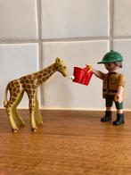 Playmobil - Dierenverzorger met giraffe, Kinderen en Baby's, Speelgoed | Playmobil, Ophalen of Verzenden, Zo goed als nieuw