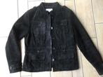Leren suède dames jas maat 38, Kleding | Dames, Jassen | Winter, Ophalen of Verzenden, Zo goed als nieuw, Maat 38/40 (M), Zwart