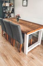 Eettafel steigerhout, Huis en Inrichting, Tafels | Eettafels, Ophalen, 50 tot 100 cm, Zo goed als nieuw, Vijf personen of meer