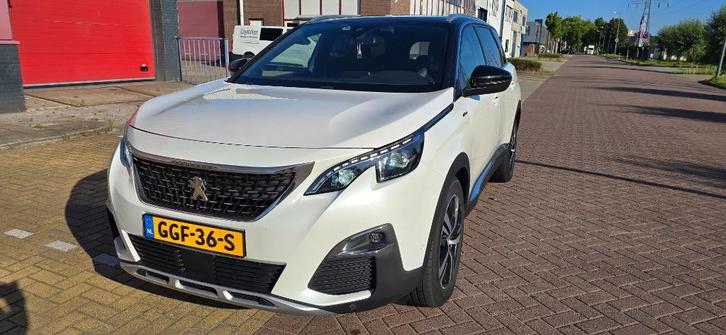 Peugeot 5008 1.6 E-thp 165pk Eat6 Pearl White VOLLE OPTIES!, Auto's, Peugeot, Particulier, 360° camera, ABS, Achteruitrijcamera
