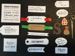 Stansjes setje labels, Hobby en Vrije tijd, Kaarten | Zelf maken, Ophalen of Verzenden, Nieuw, Overige thema's, Overige typen